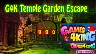 G4k Temple Garden Escape walkthrough..