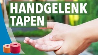 Handgelenk tapen: Kinesiology Taping Anleitung für Hand und Handgelenk | #Taping