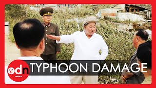 Kim Jong-Un Surveys Damage in Typhoon-Hit Area, as Officials Face Punishment