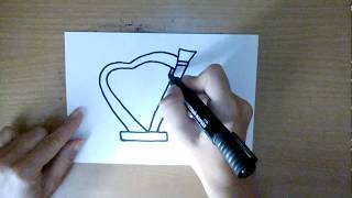 Как нарисовать музыкальный инструмент - How to draw a musical instrument -如何绘制乐器
