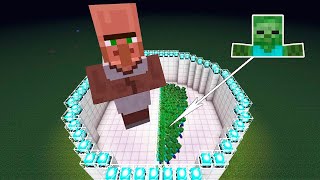 1 Житель Гигант VS 100 Зомби! - Смогут Ли Его Заразить? - Майнкрафт