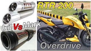Ixil vs Mark exhaust | Overdrive | Apache RTR 200 | Daytona 675 | Preview Next video | CBR250R |