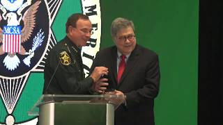 Attorney General William P. Barr delivers remarks at the Major County Sheriffs of America Winter Con