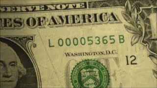 $1 with LOW SERIAL NUMBER found bank strap hunting