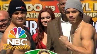 Pesaje: JC Chávez Jr., Juan Díaz y Orlando Salido | Boxeo | NBC Deportes