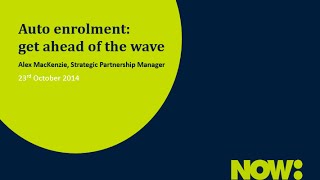 ICAEW / NOW: Pensions auto enrolment webinar