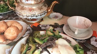 Завтрак. Жарим бекон из мраморной говядины Мираторг.