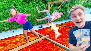 $10,000 THE FLOOR IS LAVA CHALLENGE!!