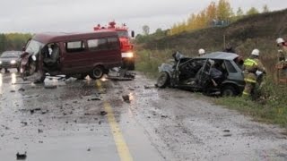 Новая подборка аварий и столкновений на дороге часть 1