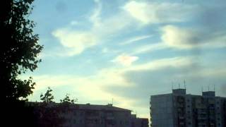 Светящиеся облако, похоже на НЛО, UFO