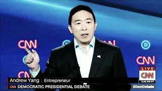 ? Andrew Yang destroys Bernie, Biden, Elizabeth Warren, Inslee on healthcare CNN Debate 2020 ai bot