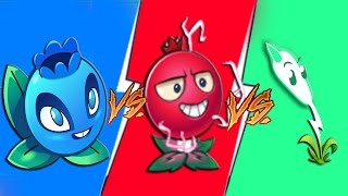 Plants vs Zombies 2 Gameplay - Electric Blueberry vs Electric Currant vs Lightning Reed