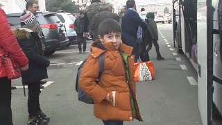 Прибытие очередной группы беженцев в Нагорный Карабах