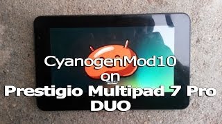 CyanogenMod10 on Prestigio Multipad 7 Pro DUO