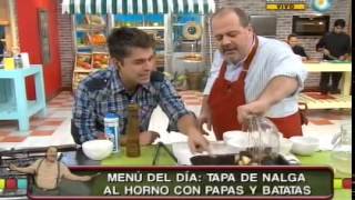 Tapa de nalga con papas y batatas al horno Parte 2