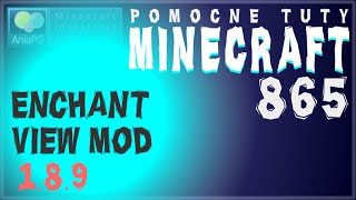 EnchantView 1.8.9 - Jak zainstalować mody - PL Instalacja moda do Minecraft 1.8.9