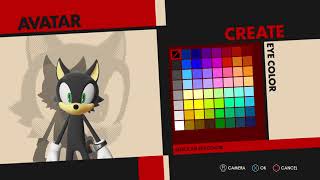 SONIC FORCES Part 1 creating my avatar