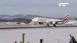 Emirates Boeing 777-300ER beautiful landing