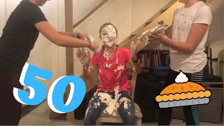 BEING PIED 50 TIMES FOR 50 SUBSCRIBERS!!! - Challenge - 50 Subscriber Special