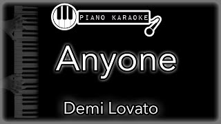 Anyone - Demi Lovato - Piano Karaoke