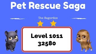 Pet Rescue Saga Level 1011 32580 points No Boosters
