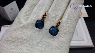 ? ? Серьги Qudo, Firenze, 300197 BL/RG. Элитная бижутерия из Германии