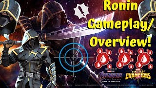 Ronin Gameplay/Overview! Solid Fury/Crit/Cruelty/Bleed/Evade - MCOC