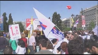 Μεγάλη συγκέντρωση του ΠΑΜΕ για την εργατική Πρωτομαγιά