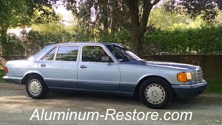 Anodized ALUMINUM RESTORE Demo, Mercedes - FAST & EASY