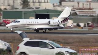 Private Cessna Citation Latitude CS-LTH Landing Malaga LEMG