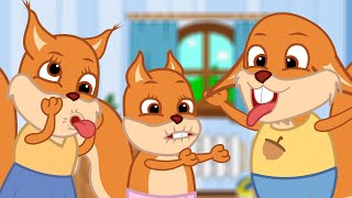 Famille d'Écureuil - Quelle Grimace Est La Plus Drôle Vidéos Animé 2021 en Français 13+