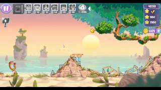 Angry Birds Stella Level 18 Episode 2 Walkthrough ★★★ Beach Day