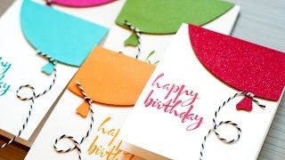 Quick Birthday Balloon Cards