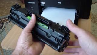 Смена картриджа в HP LASERJET M1132 MFP