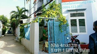 Bán nhà đẹp 900tr 1 trệt 1 lầu Bà Điểm Hóc Môn