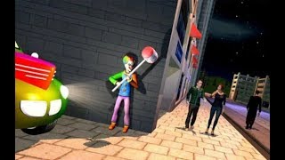 ► Crazy Scary Clown Simulator Game (Rebel Game) clown transforming car destroy city gangster Android