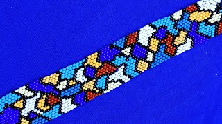 Лайфхак по плетению браслета с узором.Layfkhak on weaving a multi-colored bracelet.