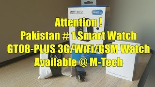 GT08 PLUS 3G/WiFi/GSM Pure Android 4.4 Smart Watch Review M-Tech URDU