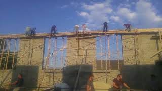 Строительство спортивного зала в селениии Верхнее Казанище