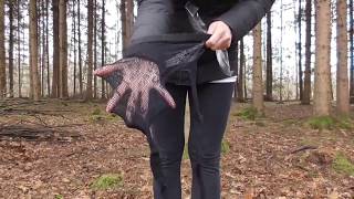 Pantyhose try on