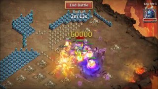 Castle Clash LAVA 1 and LAVA 2 Attempt
