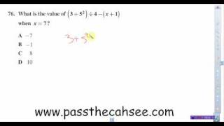 CAHSEE Pemdas
