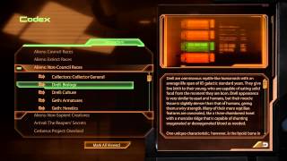 Let's Play Mass Effect 2 - bonus - Secondary codex (voiced) part 1