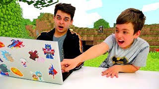 Майнкрафт видео летсплей  - Что построит в Minecraft Нуб? - Игра шоу Кубик Нубика.