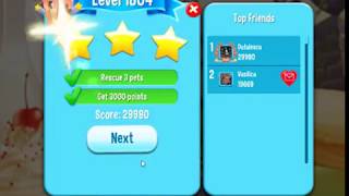 Pet Rescue Saga Level  1804 Harmony Hills 3 stars no boosters