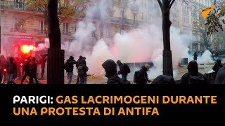 Parigi: gas lacrimogeni durante una protesta di Antifa