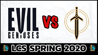 Evil Geniuses vs Golden Guardians | LCS Spring 2020 Week 2 Day 1 | Full Gameplay 10.2