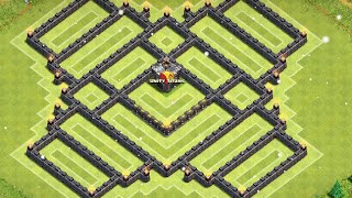 Clash of Clans - TH9 Best New Farming Base with Unlureable Clan Castle l Winter Edition