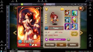 Dot Arena 刀塔传奇 - Heroes fuse Red recommendation lvl 97