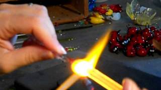 Lavorazione vetro di murano-pesciolino